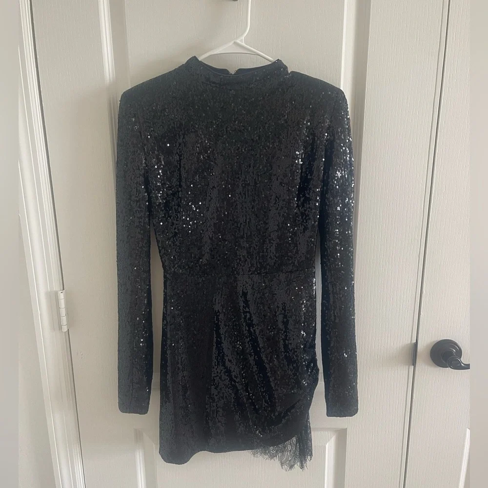 NWOT House of CB Phoebe Sequin Mini Dress Small - Picture 3 of 4